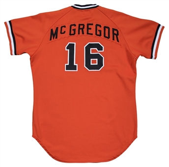 1982 Scott McGregor Game Used Baltimore Orioles Alternate Jersey (MEARS A10)